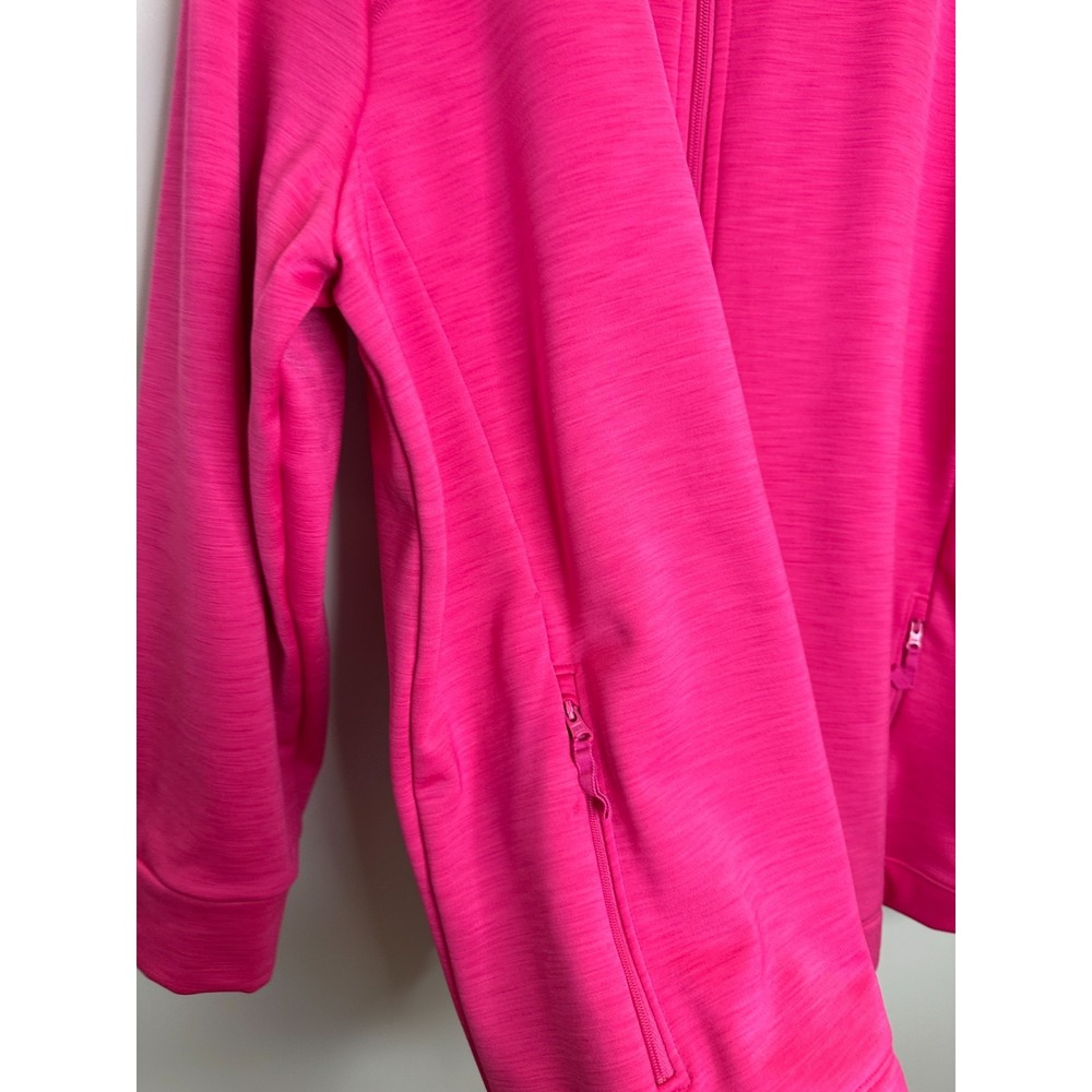 T by Talbots Pink Scuba Full Zip Jacket Mock Neck Plus Size 3X Stretch Pockets - Picture 4 of 12
